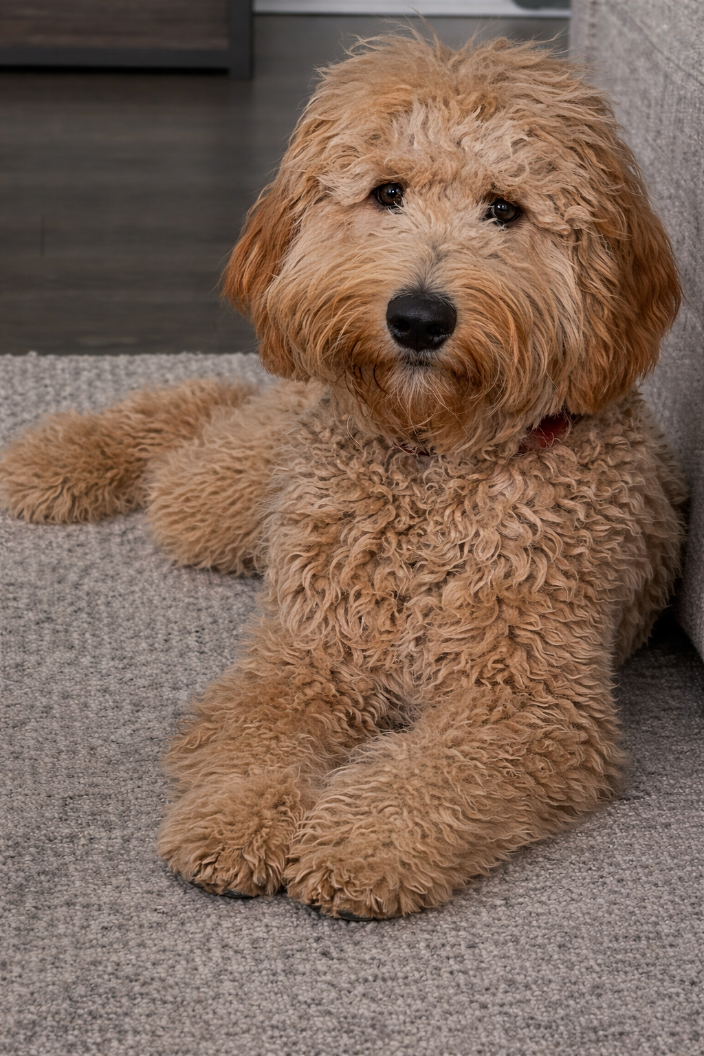 Apricot goldendoodle puppy — Good as Gold Doodles Baltimore Maryland