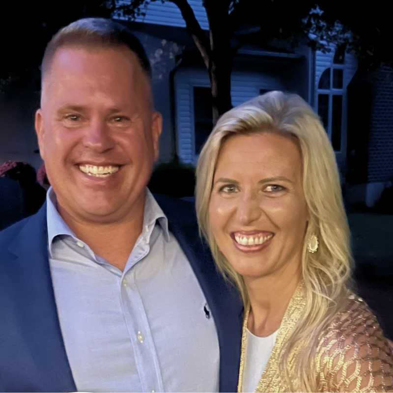 Nichole and Dave, founders of Good as Gold Doodles, GANA certified goldendoodle breeder Baltimore Maryland